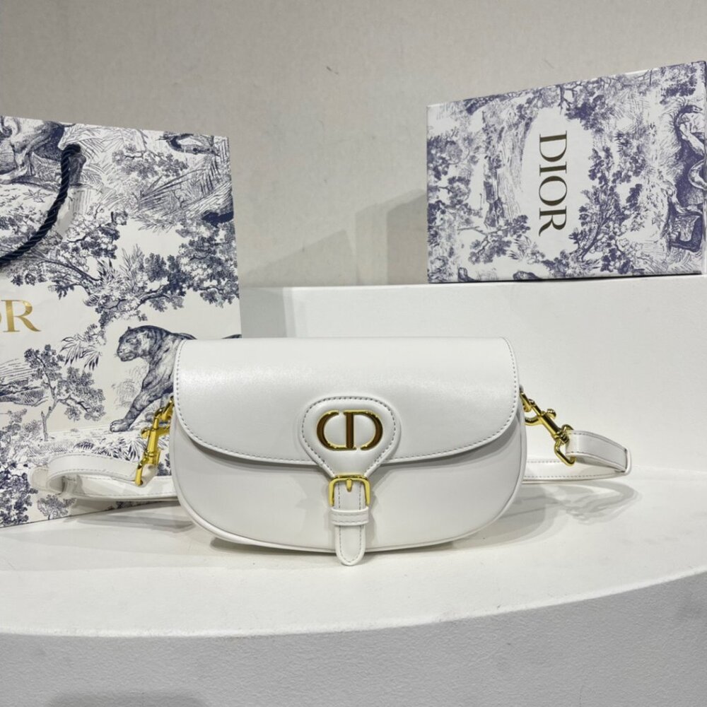 💎✨AUTHENTIC✨💎DIOR BOBBY EAST-WEST BAG Latte Box * Calfskin